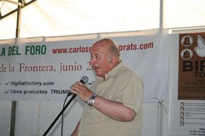 Carlos Marquez en la presentacin de la Gala del foro.